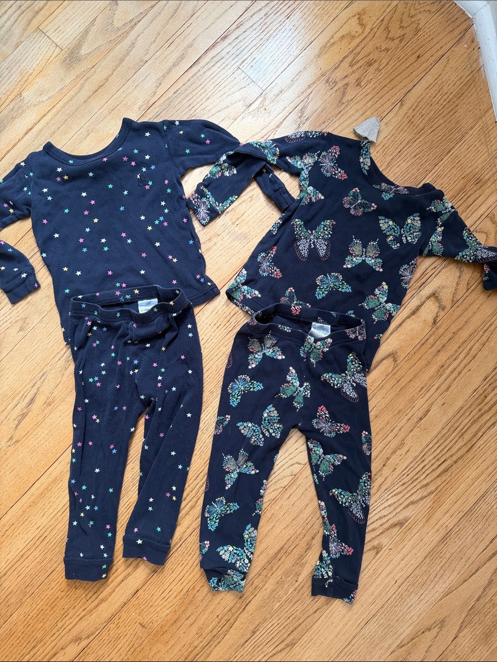 GAP Navy Sleep Set with Pink, Yellow, Green and White Stars